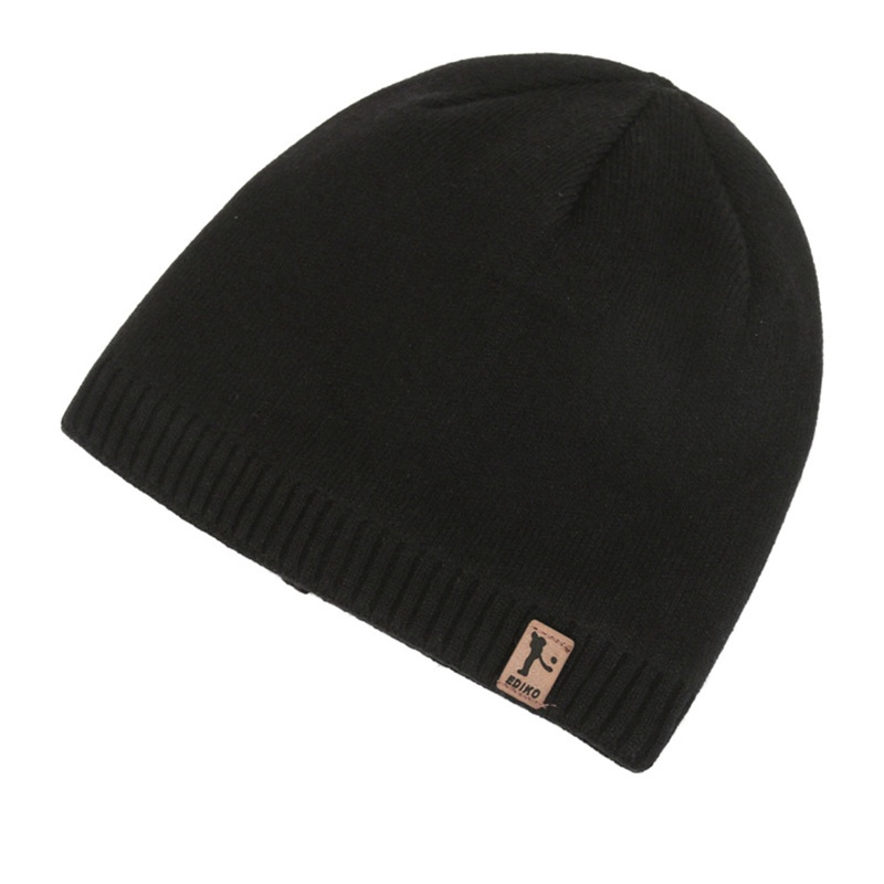 Mũ Beanie Dệt Kim Mềm Mại Dày Dặn Giữ Ấm Mùa Đông Cho Nam