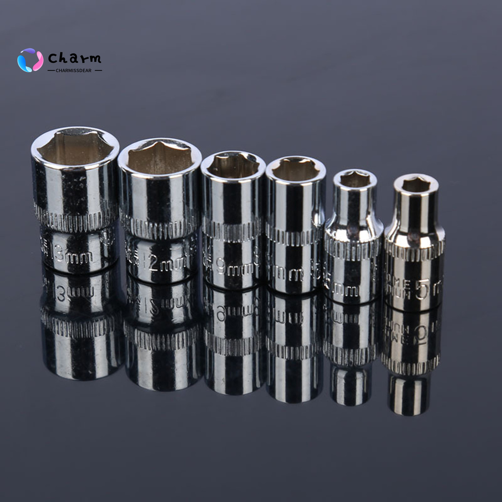 [CHS] COD 46Pcs Socket Set Complete Anti-corrosion Chromium Vanadium Alloy Steel Practical Ratchet Socket Kit for Car Repairing