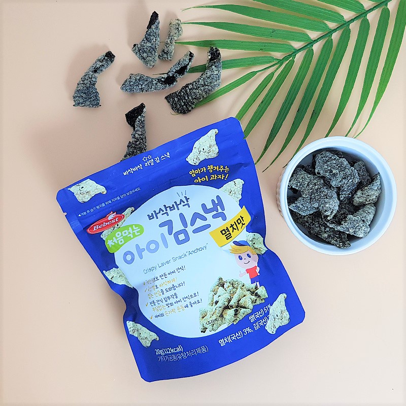 Snack Rong Biển Rang Bột Gạo Hữu Cơ Bebest Hàn Quốc Cho Bé Ăn Dặm Từ 7 Tháng Tuổi Bổ Sung Canxi