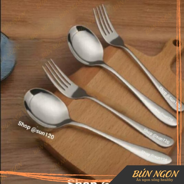 Dĩa Inox Dày Ăn Mỳ Ý/Hoa Quả