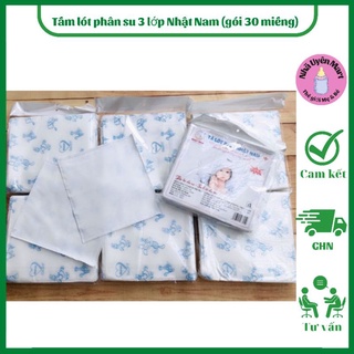 Tấm lót phân su 3 lớp Nhật Nam (gói 30 miếng)