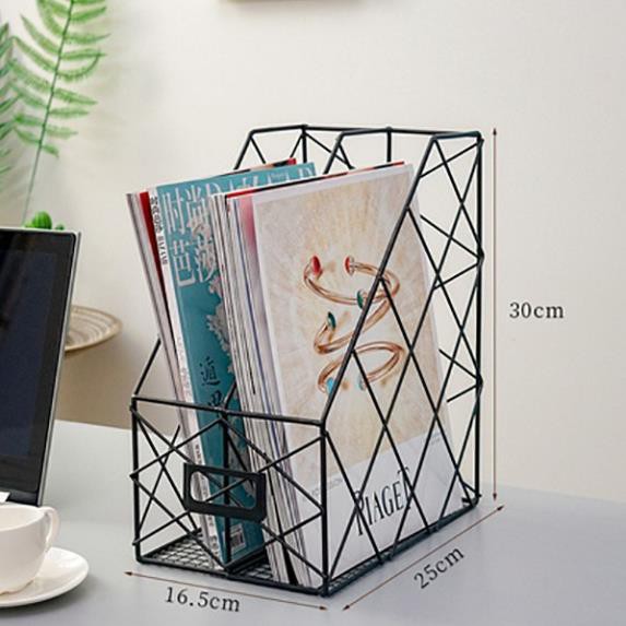 🔥𝐇𝐎𝐓 𝐃𝐄𝐀𝐋🔥 Kệ Sắt Decor Kê Tạp Chí Trang Trí Bàn MQ-083