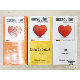 Combo 30 chiếc Bao cao su Masculan kéo dài thời gian, siêu mỏng, hương trái cây