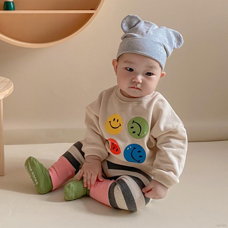 Áo sweater tay dài in hoạt hình Se7en kiểu Hàn Quốc thời trang mùa thu cho bé gái