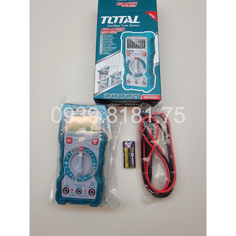 TOTAL Đồng hồ vạn năng TMT46001 DM200