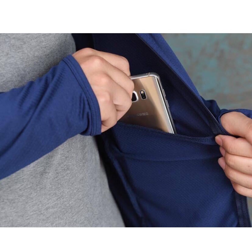 Áo chống nắng nam kim cương 98WEAR chất vải thông hơi có mũ trùm chống tia uv