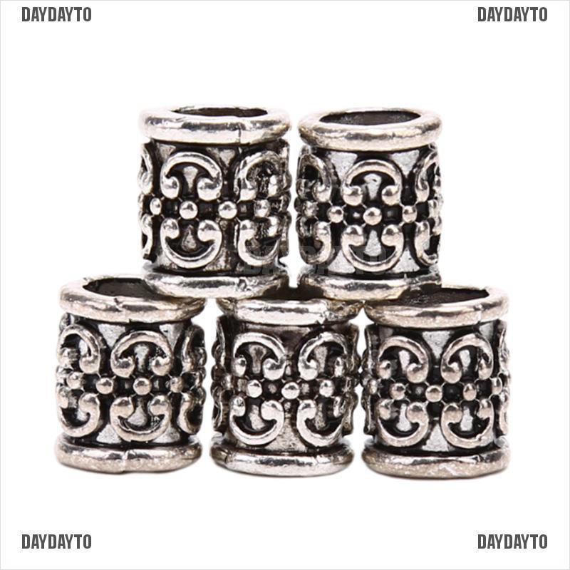 Bộ 5 Hạt Hợp Kim Bện Tóc Phong Cách Viking Cổ Điển