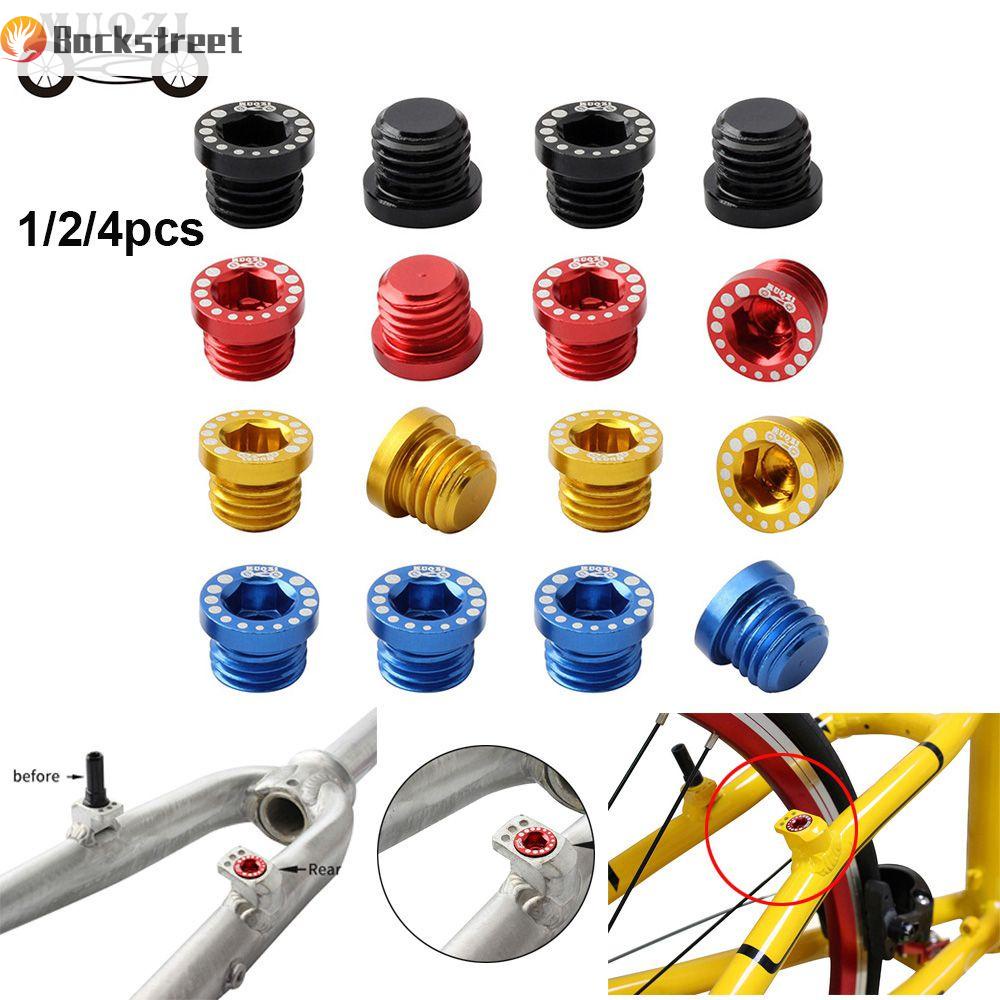 Set 1/2/4 ốc vít vặn phanh xe đạp chữ V chống bụi bằng hợp kim nhôm M10*1.25