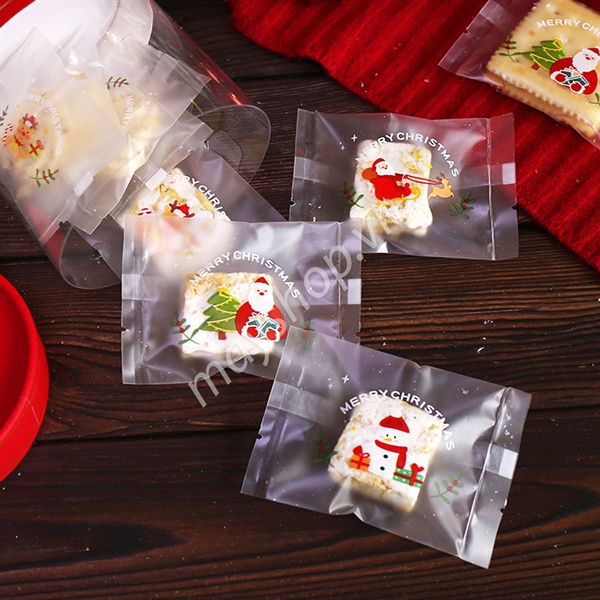 100 Túi bánh quy mờ Merry Christmas/ TB52