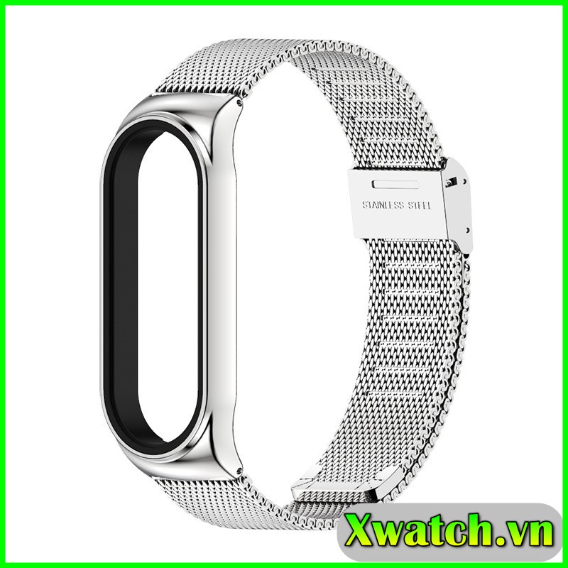 Dây đeo kim loại mắt lưới cho Xiaomi Miband 7 Mi Band 7 Mijobs