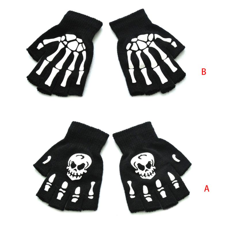 Găng Tay Hở Ngón Hóa Trang Halloween Cho Bé Từ 5-12 Tuổi