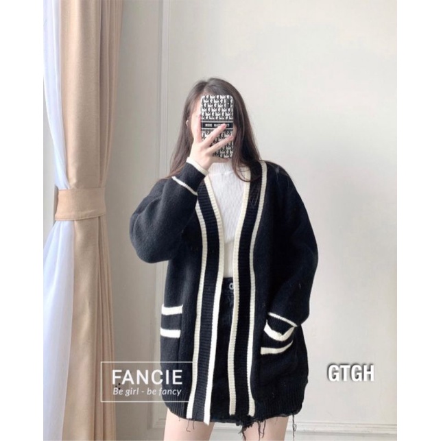 Áo khoác len viền hàng QCL1