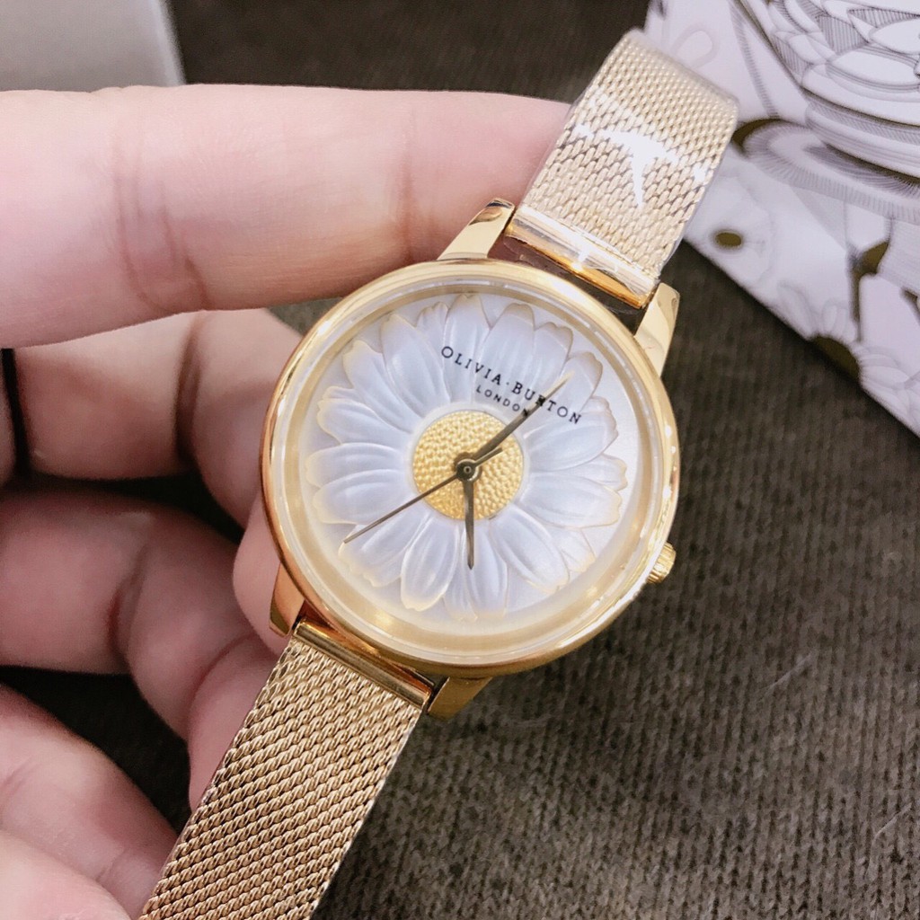 Đồng hồ nữ Olivia Burton London OBNT012 Cao cấp - dây thép lưới