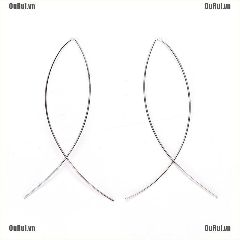 Hoa tai hình cá bằng kim loại sang trọng