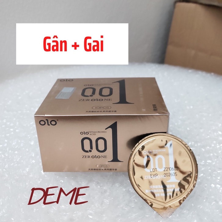 Bao Cao Su OLO 001 - BCS Olo, Feeling ultrathin, Siêu Mỏng, Trơn, Mùi Vani (Hộp 3/10 chiếc) [Chính Hãng]