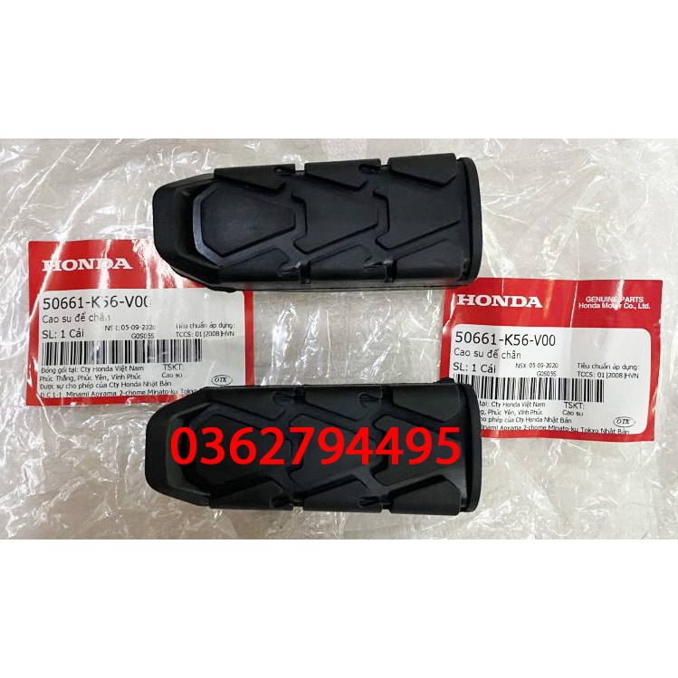 Cao su gác chân trước/ Cao su để chân xe Winner v1/ Sonic 150 Zin chính hãng Honda