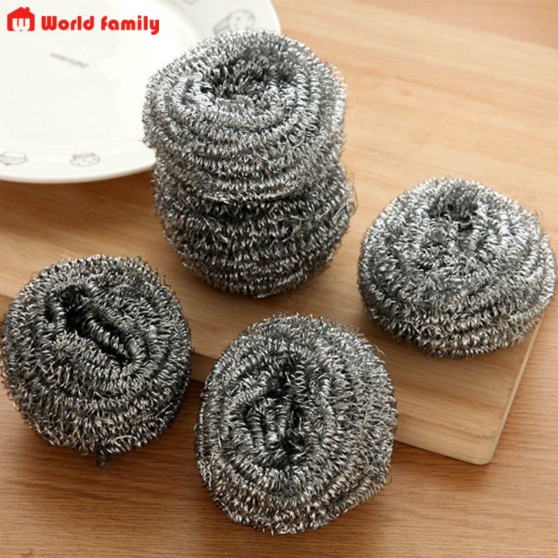 Cọ xoong nồi bùi nhùi cước sắt thép, đồ chà nồi sạch bóng siêu rẻ