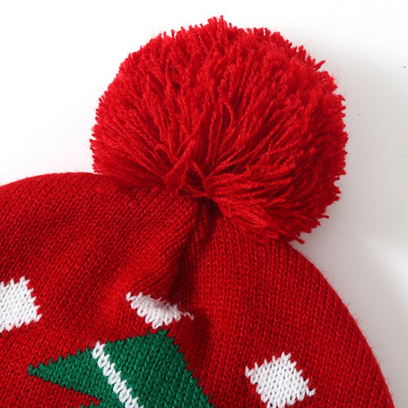 Mũ beanie Họa Tiết Cây Thông Giáng Sinh Dễ Thương
