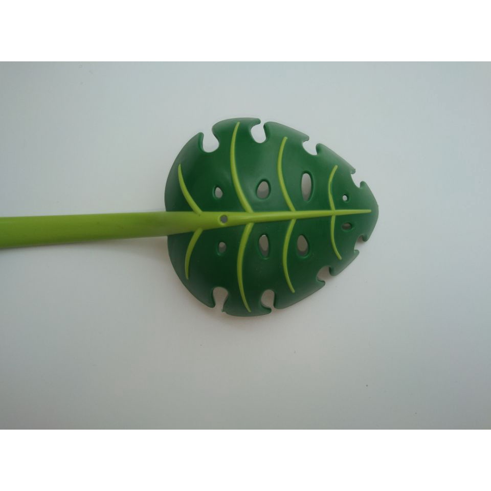 Muỗng Rây Lọc Mì Hình Lá Xanh Màu xanh lá cây Monstera lá Colander Spaghetti cầm tay dài Thìa phục vụ