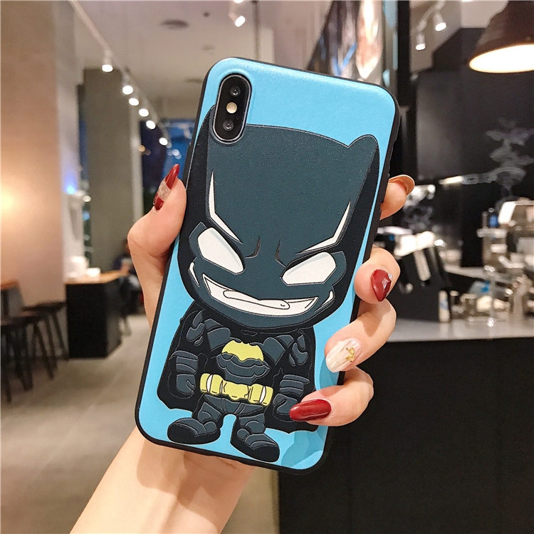 Ốp Điện Thoại Silicon Mềm Hình Iron Man Batman Cho Samsung Galaxy S7 Edge S8 S9 S10 Plus S10 Lite S10e