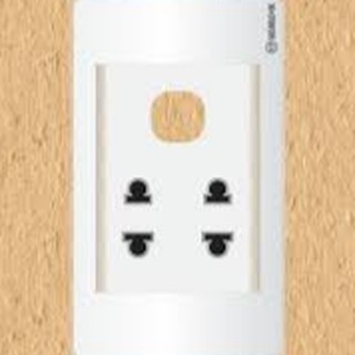 ổ cắm điện  SINO mặt 1 công tấc 2 ổ cắm