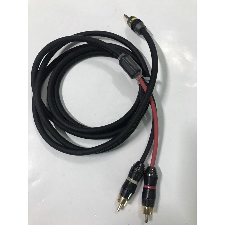 Dây 3.5 li ra 2 đầu AV Monster dài 1.2m, hàng bãi, âm thanh chuẩn.