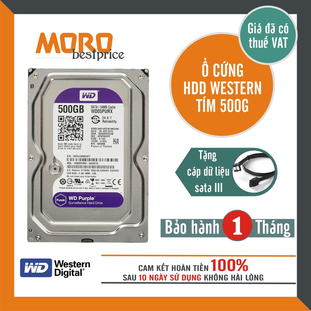 Ổ cứng PC, CAMERA 250GB - 500GB Seagate / Western - mới 99% - bảo hành 1 tháng !