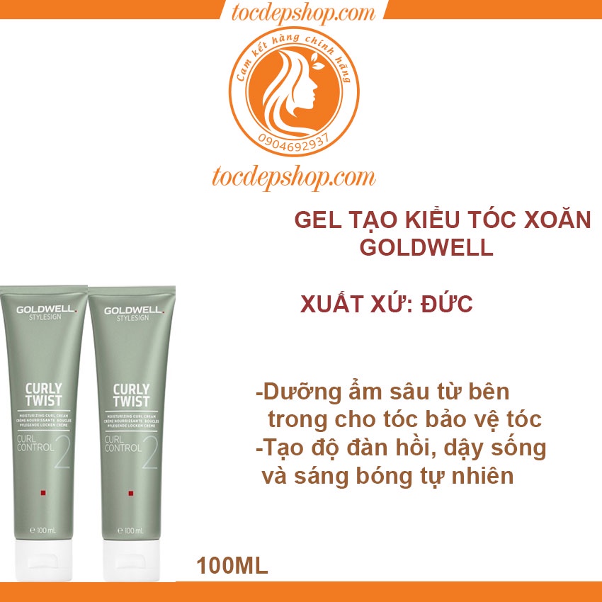 Kem dưỡng ẩm và giúp các lọn tóc xoăn vào nếp Goldwell