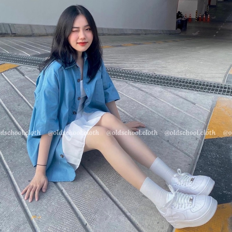 [ẢNH ĐỘC QUYỀN] ÁO SƠ MI DENIM OVERSIZED ULZZANG (ảnh thật) | WebRaoVat - webraovat.net.vn