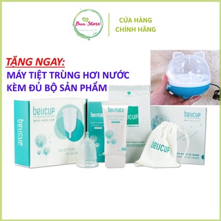 Cốc nguyệt san Beucup Kèm Máy tiệt trùng hơi nước [mẫu mới nhất] Hàng chính hãng