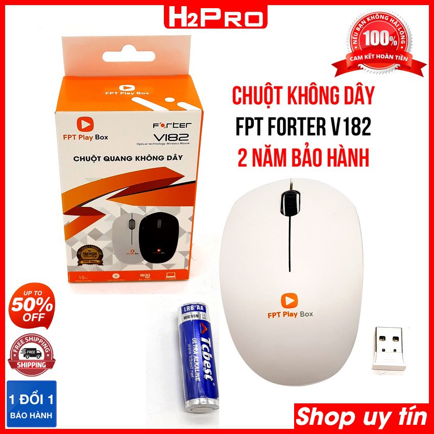 Chuột quang không dây FPT FORTER VI82 Chính hãng, chuột không dây giá rẻ bảo hành 2 năm