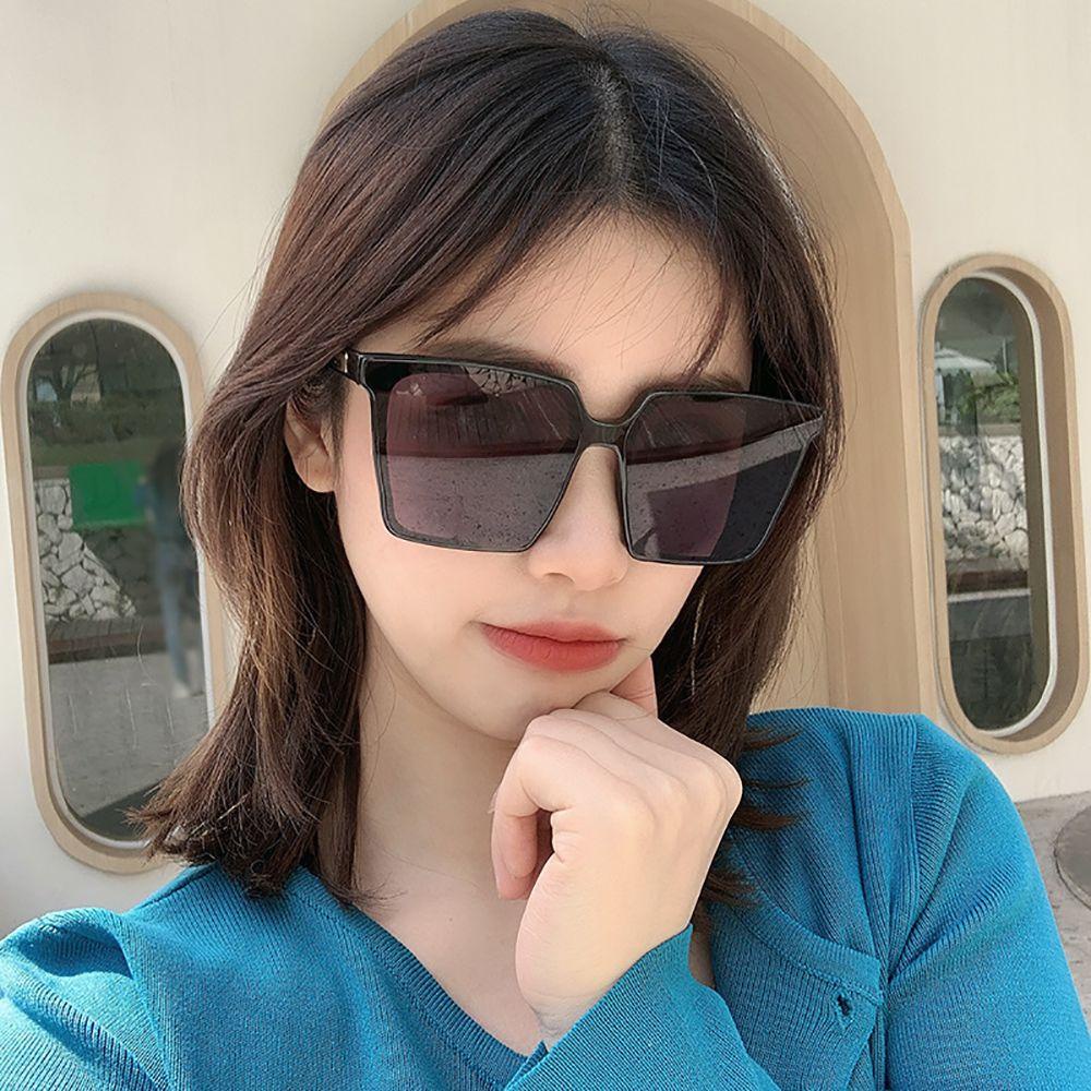 Kính Mát Trong Suốt Gọng Vuông Lớn Phong Cách Cổ Điển Sang Trọng Oversize Dành Cho Nam