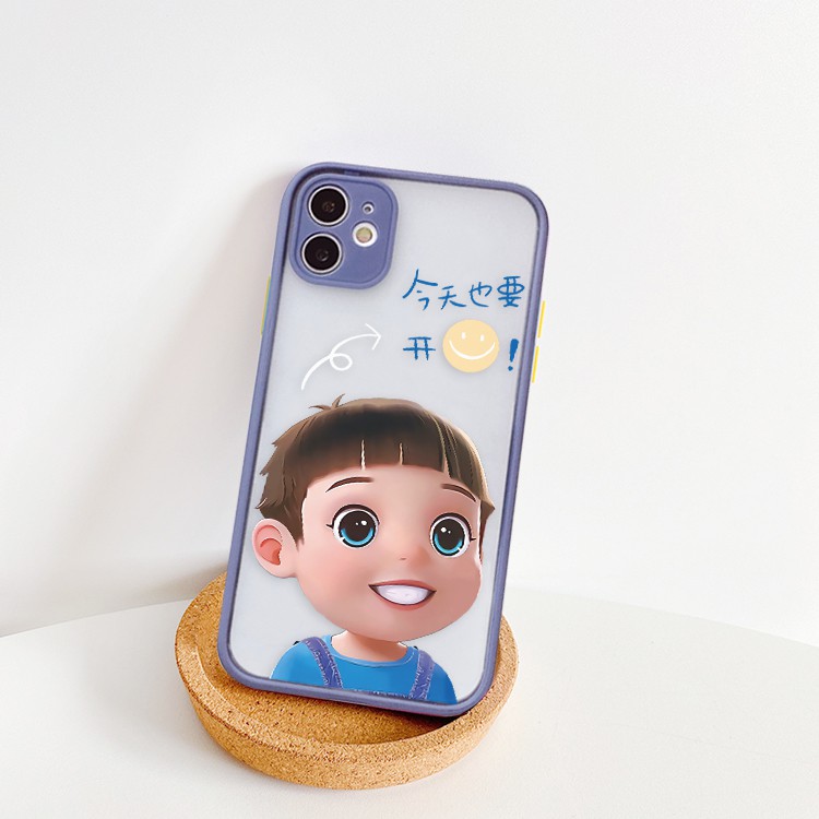 Ốp lưng iphone Baby Smile nhám viền nổi cong 6/6plus/6s/6splus/7/7plus/8/8plus/x/xr/xs/11/12/13/pro/max/plus/promax | BigBuy360 - bigbuy360.vn