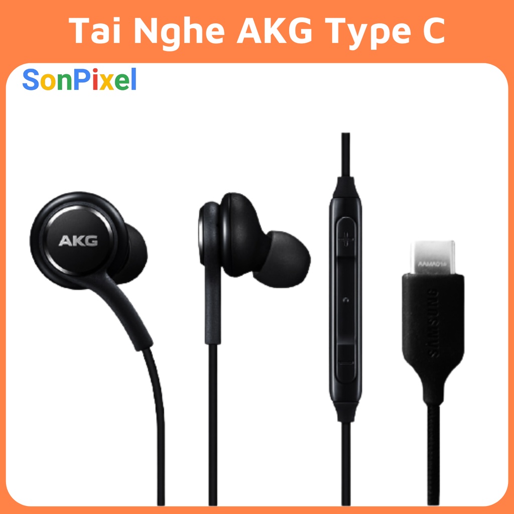 Tai Nghe AKG Tương Thích Cho Pixel 2/2xl/3/3xl/3a/3axl/4/4xl/5/4a/4a5g Cho Samsung Galaxy S10 Cổng Kết Nối Type C