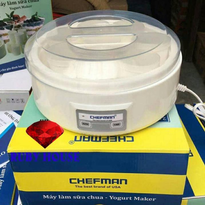 [sx6319] Máy làm sữa chua 8 cốc nhựa Chefman CHÍNH HÃNG, máy ủ sữa chua lựa chọn số 1 của các bà mẹ-Ruby House