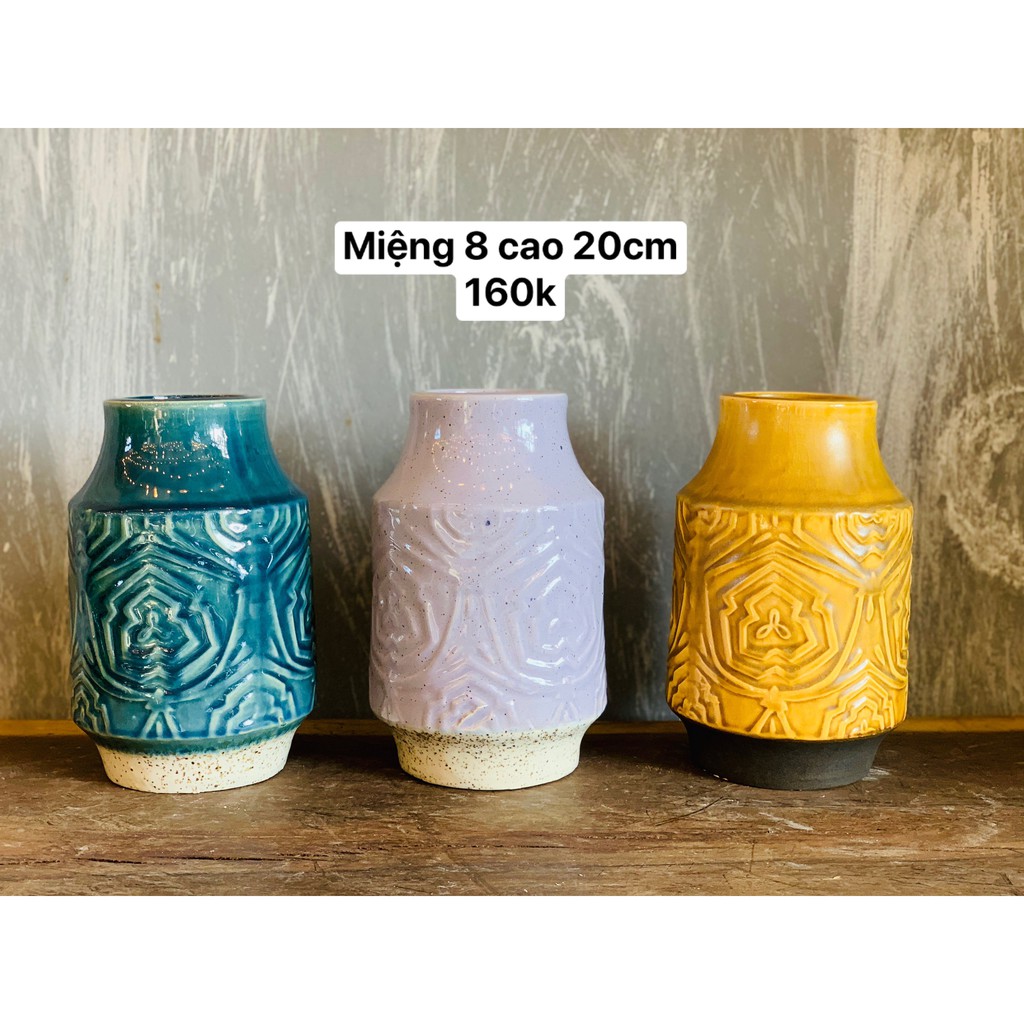 ̣̣̣̣̣(Ảnh Shop Chụp) Bình Gốm Decor- Trang Trí Nhà Cửa Vintage Của Mê Thảo Flower- Ib Shop Để Chọn Mẫu