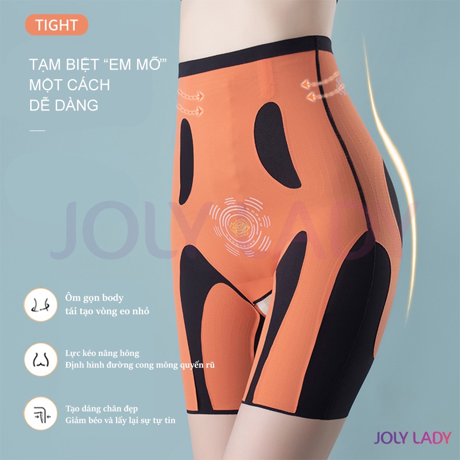 Quần nịt bụng định hình eo, quần định hình eo mông đùi nano phân cực JOLY LADY