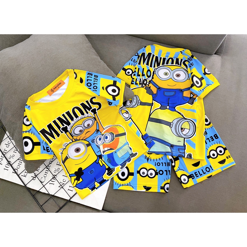 [XẢ KHO] Bộ Đồ Bé Trai 35-39 Kg Set Quần Áo Thời Trang Trẻ Em Cho Bé In Hoạt Hình Hot Trend Homie Kids TRSZ13