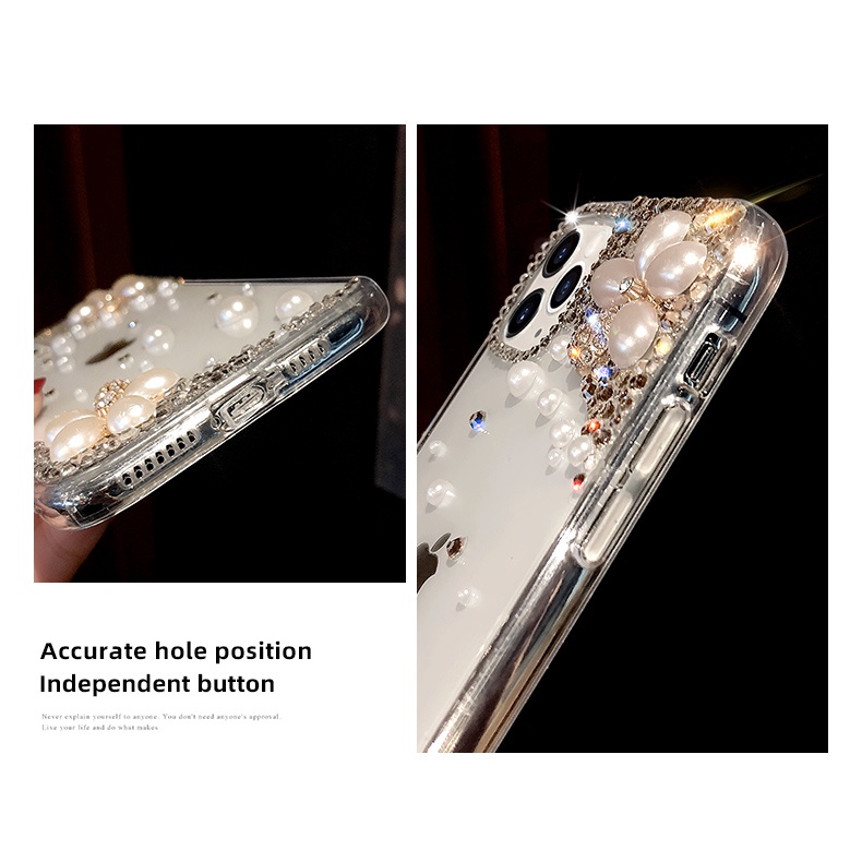 Ốp Điện Thoại Tpu Kim Cương Lấp Lánh Bảo Vệ Cho Iphone 13 12 11 Pro Max 13 / 12 / 11 Iphone 14 Pro Max