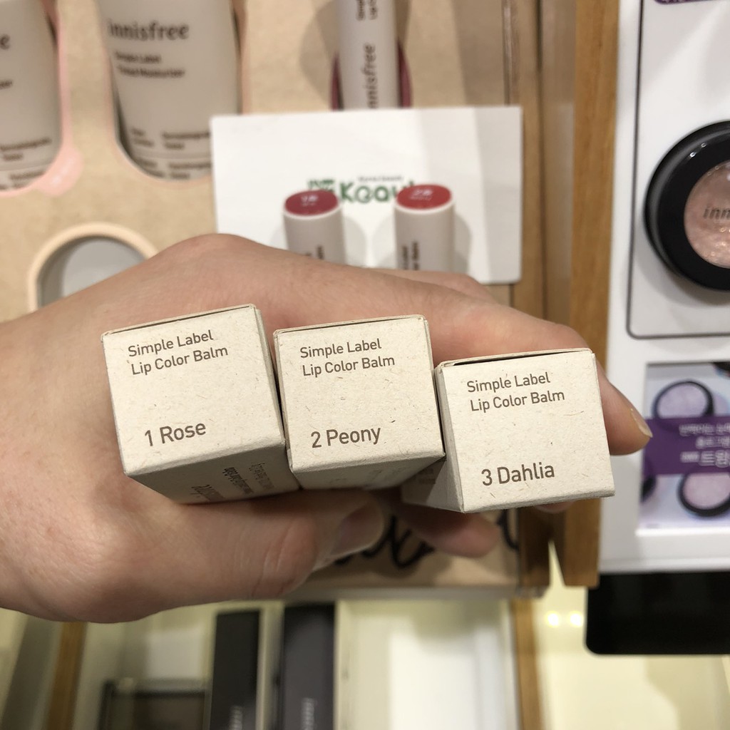 Son dưỡng môi có màu Innisfree Simple Label Lip Color Balm 3.2g | BigBuy360 - bigbuy360.vn