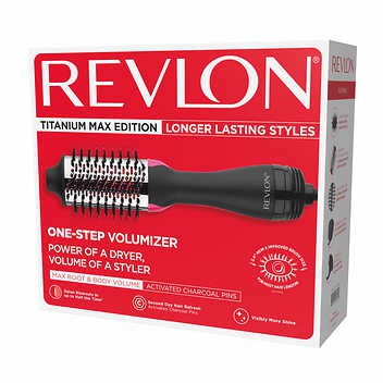 Lược Điện ONE STEP Kiêm Máy Sấy Khí Tạo Phồng Đa Năng Revlon One-Step Hair Dryer and Volumizer Titanium Max Edition