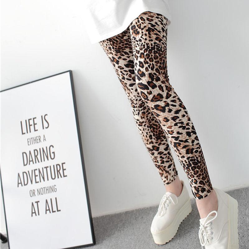 Quần legging họa tiết da báo quyến rũ cho nữ