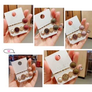 Set kẹp tóc đính hạt sang chảnh