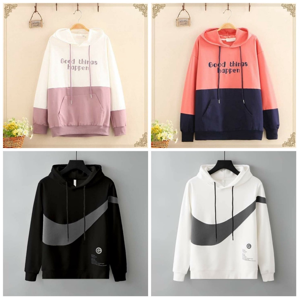Áo khoác nỉ hoodie nam nữ có mũ ( nón ) chất dày dặn mịn