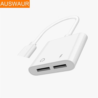 Cáp chia 2 đầu tai nghe và sạc cho iphone