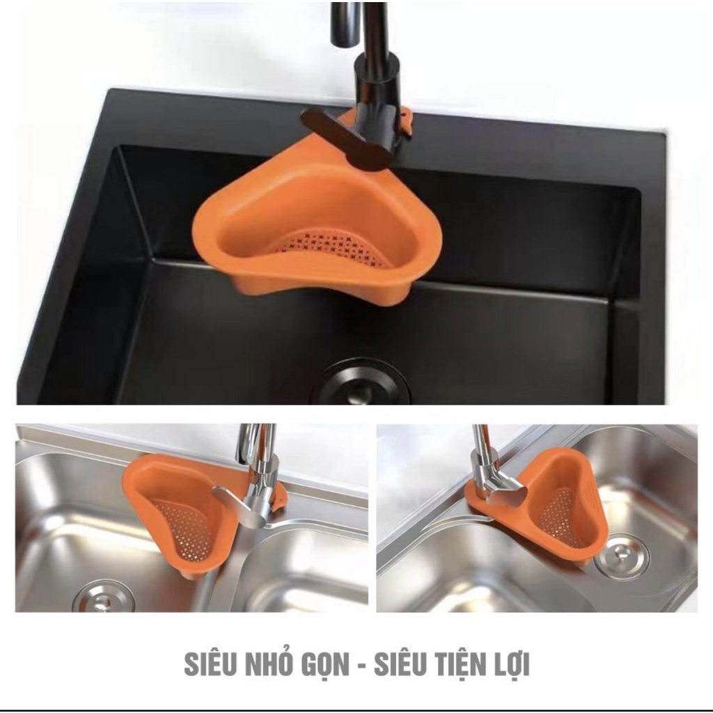 Khay Lọc Rác Gắn Vòi Rửa Bát - Khay Lọc Rác Đa Năng  Thiên Nga Cao Cấp