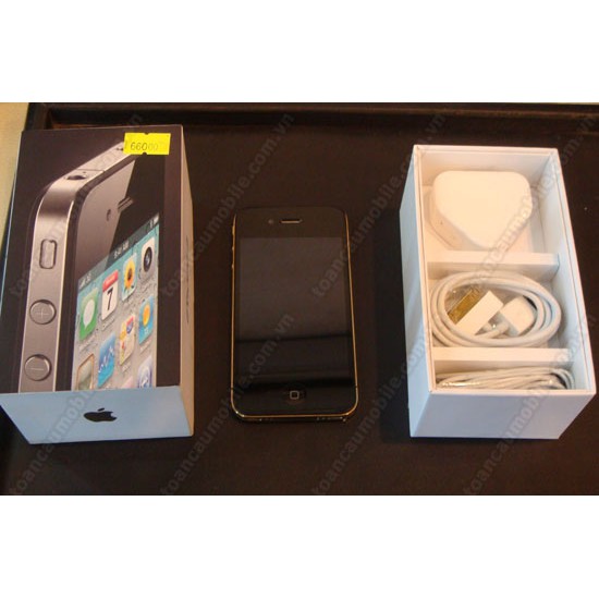 Điện Thoại iPhone 4 hàng chính hãng full box; đẹp như mới, tặng sạc cáp mới 100% | WebRaoVat - webraovat.net.vn