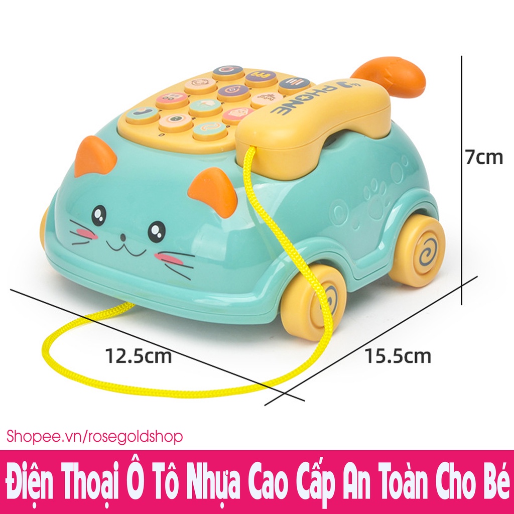 Đồ Chơi Điện Thoại Ô Tô 2 Trong 1 Nhựa Cao Cấp An Toàn Cho Bé Yêu