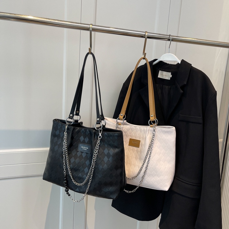 Túi Xách Da PU Cỡ Lớn Đính Đá Sang Trọng Hợp Thời Trang