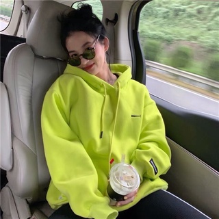 ( SẴN XÁM& CAM ) Áo hoodie màu xanh neon ODER ( ảnh thật ở cuối )